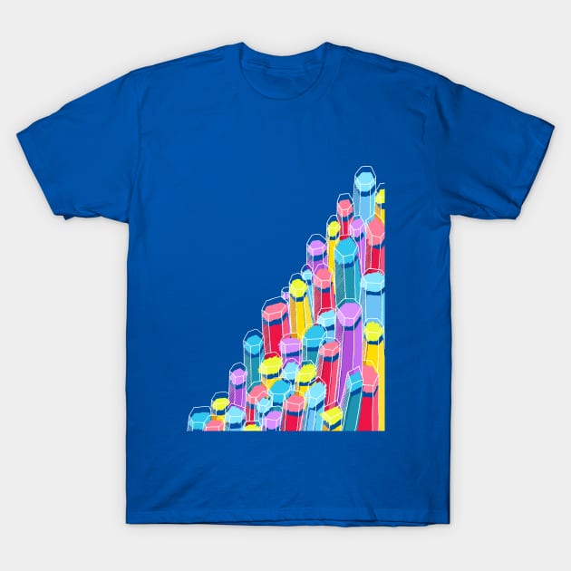 Pillars of colour T-Shirt by Swadeillustrations